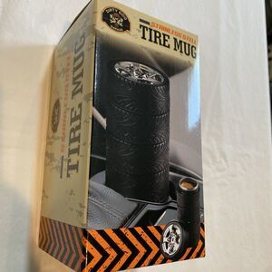 New stainless steel tire mug 10 oz hot/cold auto lovers novelty collector